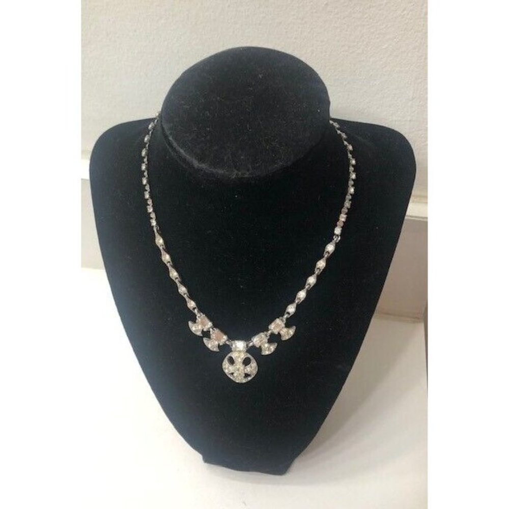 Rare Authentic Vintage Bogoff Crystal Art Deco Ad… - image 2